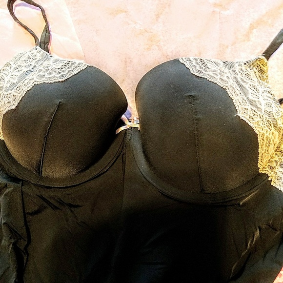 VS PUSH UP BLK CHEMISE, 36B - Picture 2 of 4